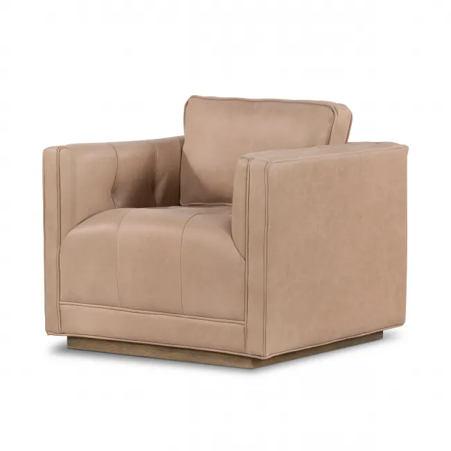 Four Hands Kiera Swivel Chair Palermo Nude Gracious Style