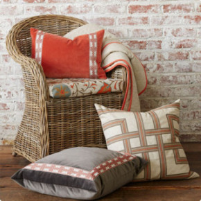 Just In: Persimmon and Chocolate Pillows