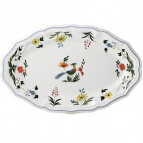 Oiseaux de Paradis Oval Platter, Large 16" x 10 1/3"
