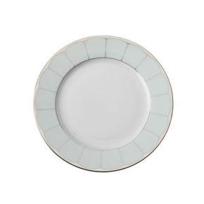 Barbara Barry Illusion Mint/Platinum Large Dinner Plate Simple Border 28 Cm