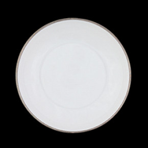 Orsay White/Platinum Rimless Soup Plate 19 Cm 32 Cl