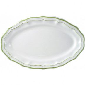Filet Green Oval Platter 16" Dia