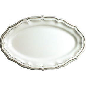 Filet Taupe Oval Platter 16" Dia