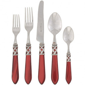 Aladdin Antique Red Five-Piece Place Setting