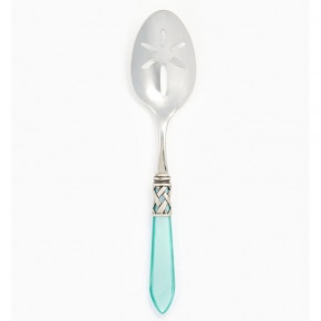 Aladdin Antique Aqua Slotted Serving Spoon 9.5"L