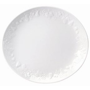 Blanc de Blanc Big Oval Steak Plate