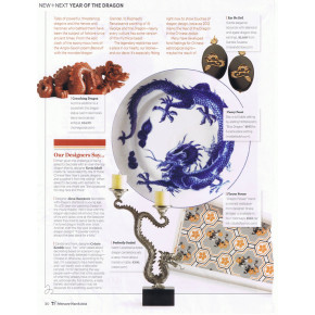 As Seen in Traditional Home: Blue Dragon Dinnerware
