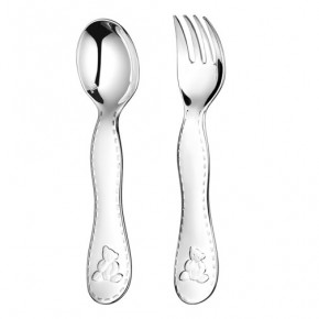 Charlie Bear Silverplated Two-Piece Baby Flatware Set