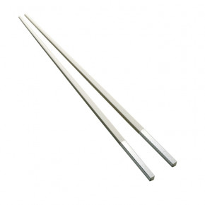 Uni Pair Of Japanese Chopsticks White Silverplated