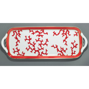 Cristobal Coral Long Cake Serving Plate 15.748x5.9"