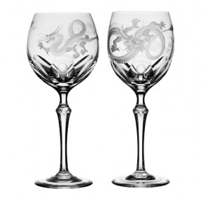Dragon Clear Burgundy Glass