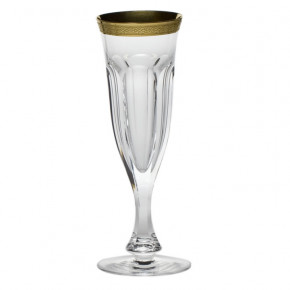 Lady Hamilton /Xx/F Goblet Champagne Clear Lead-Free Crystal, Cut, 24-Carat Gold (Relief Decor) 140 ml