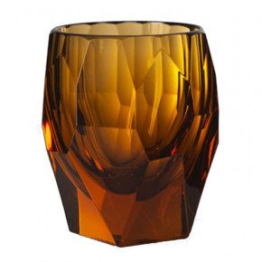 Milly Tumbler Amber H 4" x Diam 3", 6 oz