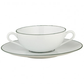 Monceau Empire Green Cream Soup Cup Round 4.6 in.