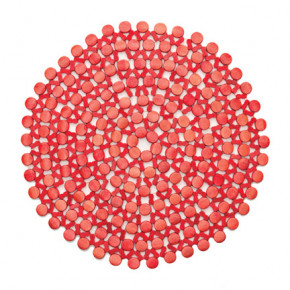 Round Bamboo Coral Placemat