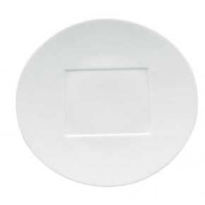 Hommage Oval Presentation Plate Rectangular Center 12.6x11.811"