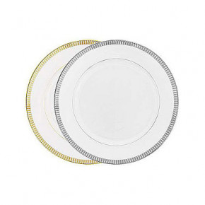 Plumes White/Platinum Tart Platter 31.5 Cm
