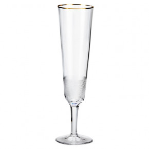 Royal Double Old Fashioned 24Kt Gold (Thin Line)  Goblet Champagne 24Kt Gold (Thin Line) Clear 180 Ml