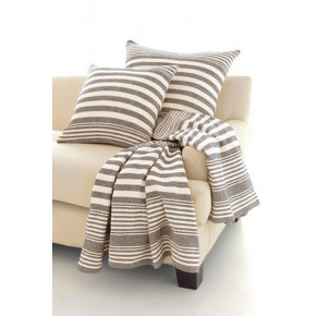 Rugby Stripe Charcoal Throw One Size