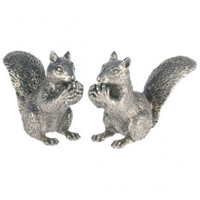 Woodland Creatures Pewter Squirrels Salt And Pepper Set