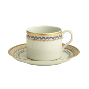 Chinoise Blue Can Tea Cup & Saucer