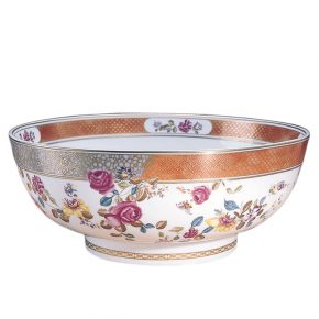 Famille Rose Round Punch Bowl 14.75" X 6.25"