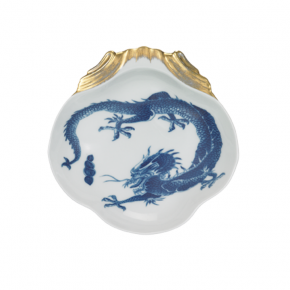 Blue Dragon Shell Dish 8.25"