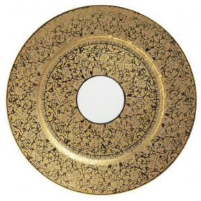 Tolede Gold/White Buffet Plate Round 12.2 in.