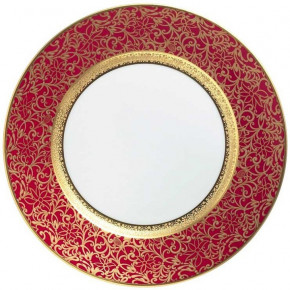 Tolede Red/Gold Sauce Boat Round 7.5 in.