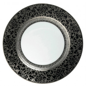 Tolede Black/Platinum French Rim Soup Plate Round 9.1 in.