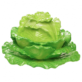 Lettuce Tureen & Stand Large