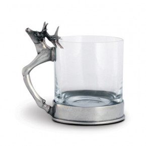 Lodge Style Stag Glass, Short