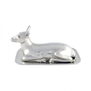 Lodge Style Pewter Doe Butter Dish