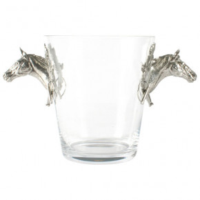 Equestrian Horse Head Glass Ice Bucket