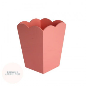 Coral Pink Lacquered Scallop Bin, Limited Edition