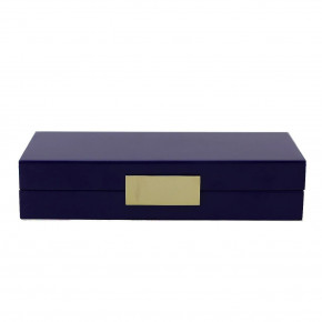 4x9 in Navy & Gold Small Storage Box