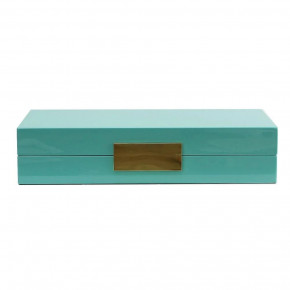 4x9 in Blue With Jewelry Gold Small Storage Box