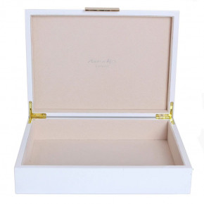8x11 in White & Gold Large Storage Box