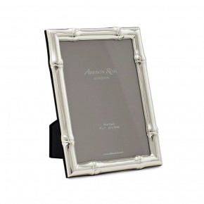 Wide Bamboo Silverplated Picture Frame
