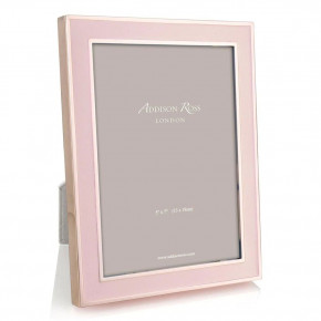 Blush Pink Enamel and Rose Gold Picture Frame 5x7 in