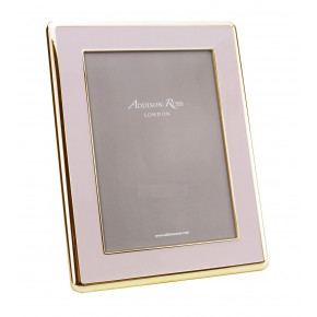 Gold & Pale Pink Wide Curved Enamel Picture Frame