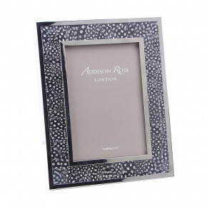 Spotty Guinea Fowl Feather and Silver Picture Frame