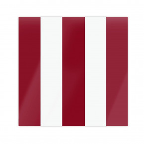12x12 in Set of Four Burgundy & White Placemats