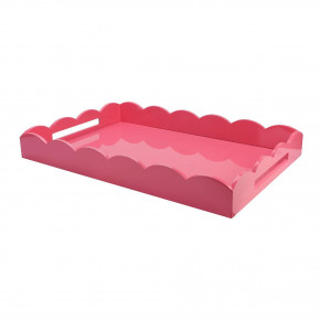 26x17 in Large Scalloped Tray Watermelon