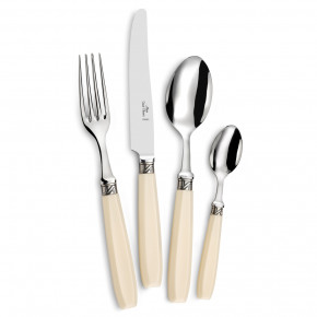 Sancy Ivory Resin Stainless Flatware
