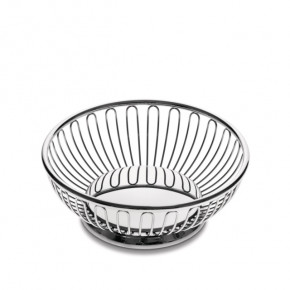 Metal Sleek Decorative Bowl In Stainless Steel 9.6 in Rd