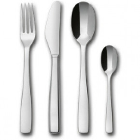 24 Piece 18/10 Stainless Steel Flatware Set, Service For 6