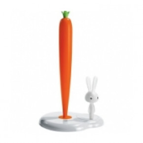 Bunny & Carrot Paper Towel Holder By Stefano Giovannoni White