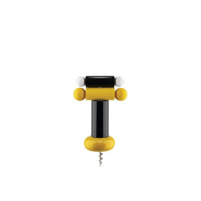 Ettore Sottsass Beech Wood Eco Corkscrew - Yellow, Black, White