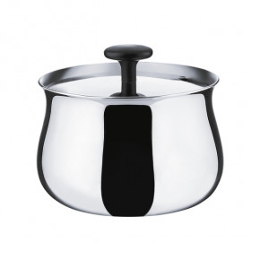 Cha Sugar Bowl With Lid In Mirror Polished Stainless Steel